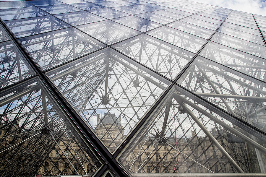 Louvre Photograph - Through the Pyramid by Georgia Clare