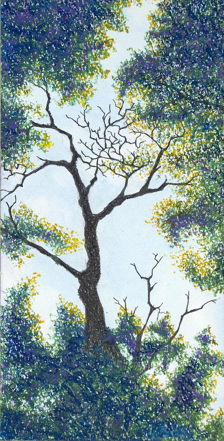 Through the Tree - Lake of the Ozarks Pastel by Michele Fritz