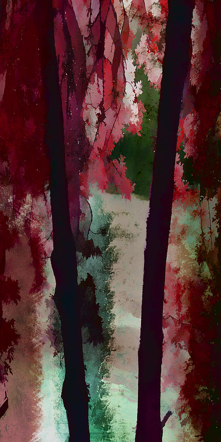 Through the Trees Painting by Bonnie Bruno