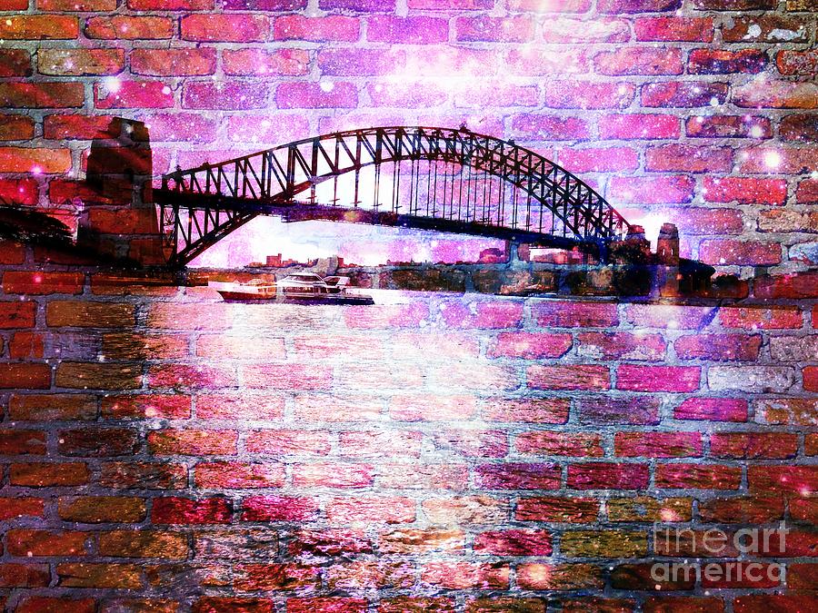 Brick Photograph - Sydney Harbour Through the Wall 1 by Leanne Seymour