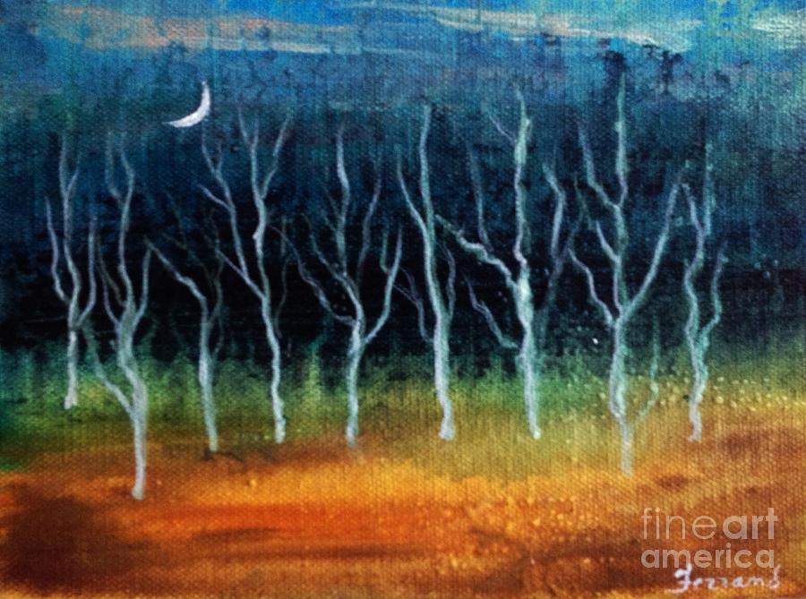 Through the Woods Painting by Karen  Ferrand Carroll