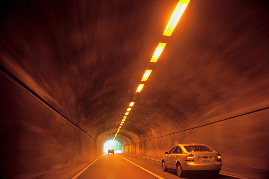 Car Photograph - Thru the Tunnel by Karol Livote