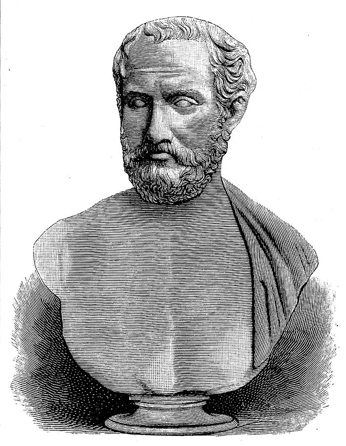 Thucydides (? - Circa 401 Bc) Greek Drawing By Mary Evans Picture 