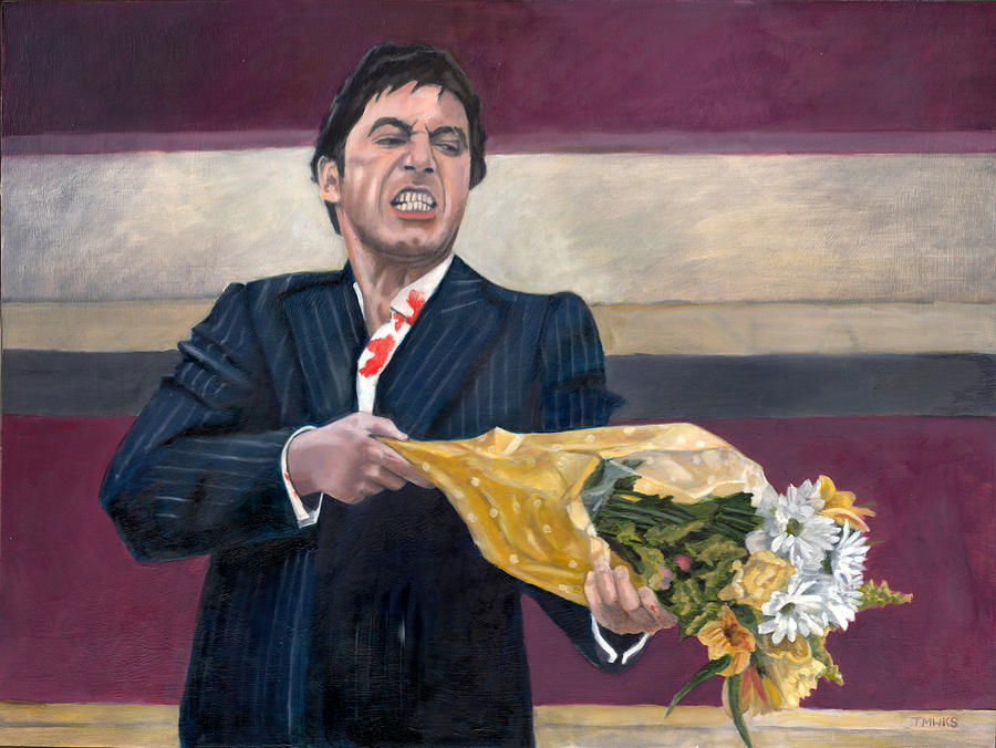 Thug with Flowers No. 2 Painting by Thomas Weeks