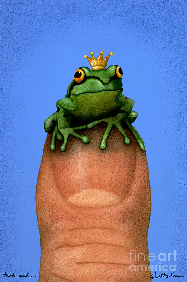 Frog Painting - Thumb Prince... by Will Bullas