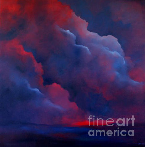Thunder Cloud Painting by Julia Blackler