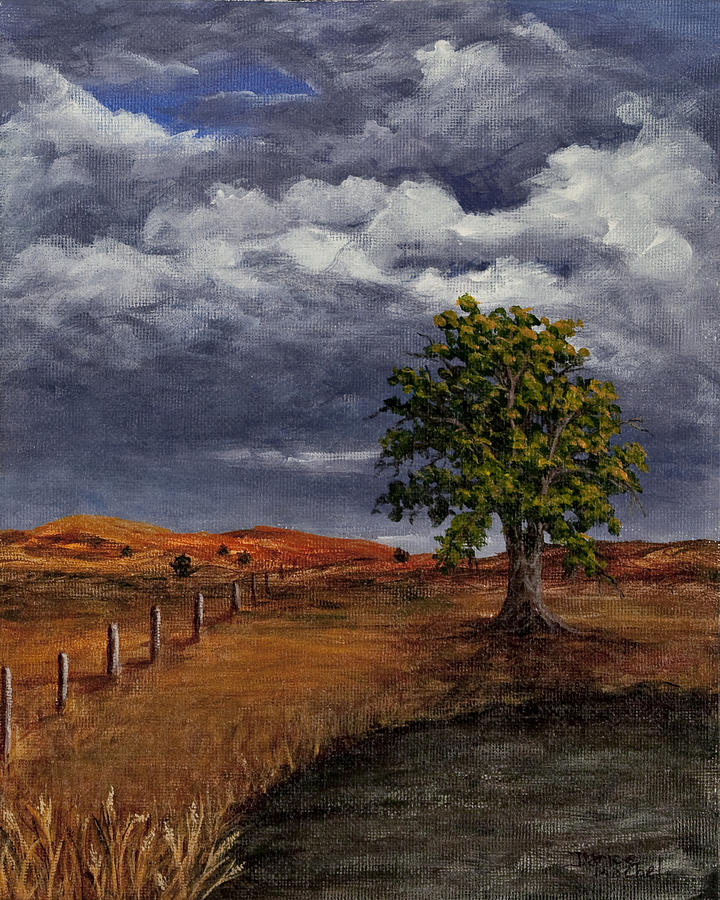 Landscape Painting - Thunder Clouds by Darice Machel McGuire