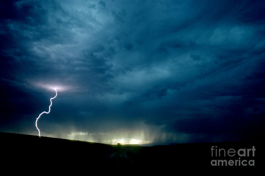 Thunder Storm, Wyoming Photograph by Mark Newman
