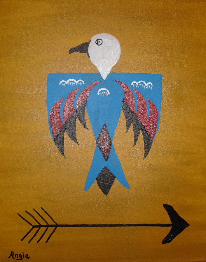 Thunderbird Painting by Angie Butler