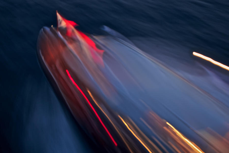 Abstract Photograph - Thunderbird at Night by Steven Lapkin
