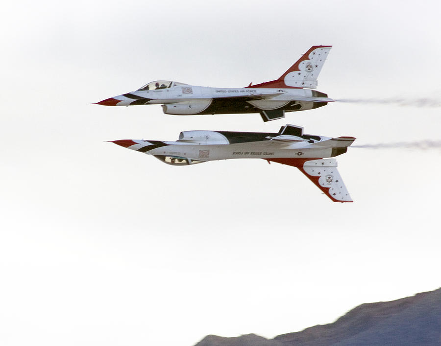 Thunderbirds Maneuver - Mirrored  Photograph by Gravityx9  Designs