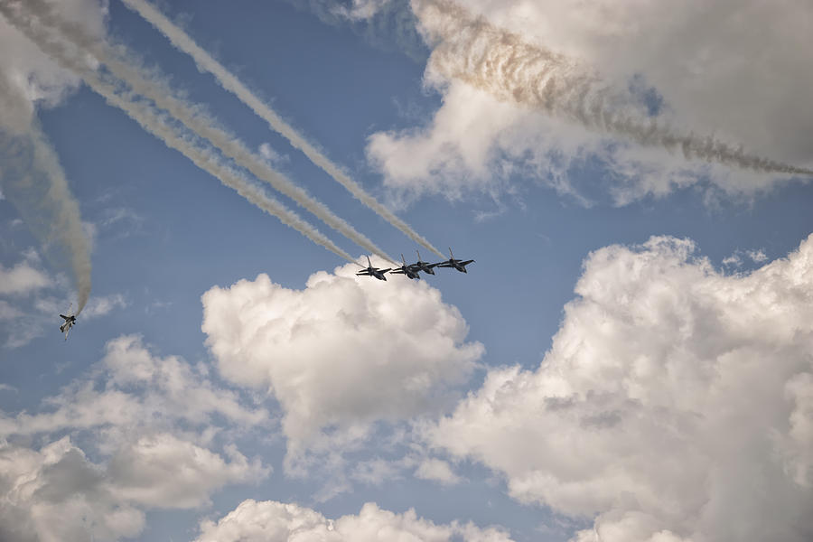 Thunderbirds- Two Peel Off Photograph by Louise Hill | Pixels