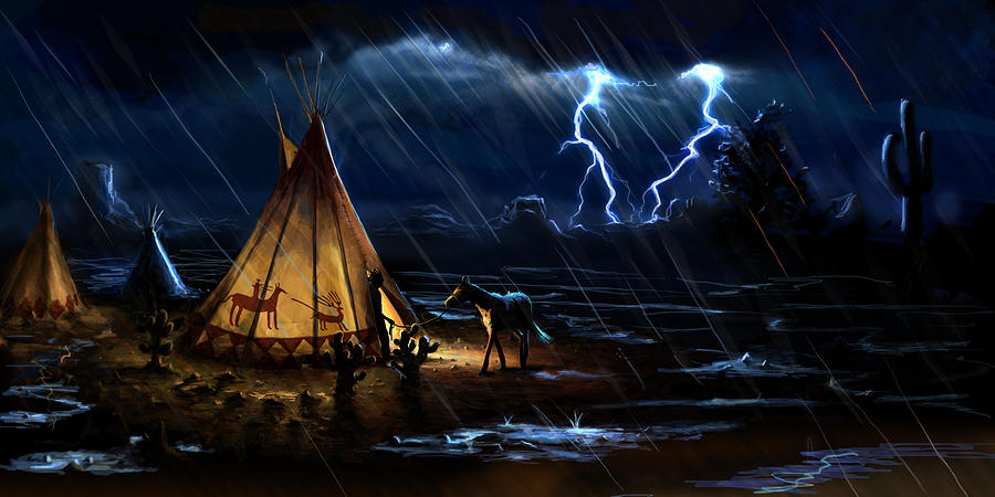 Thunderstorm Digital Art by Anna Repp - Fine Art America