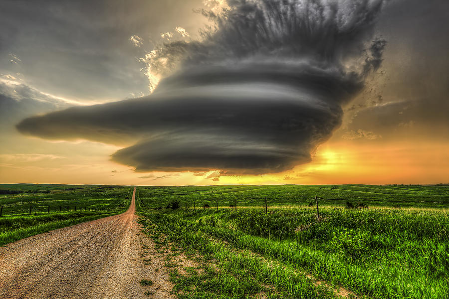 Thunderstorm - Arcadia NE Photograph by Douglas Berry