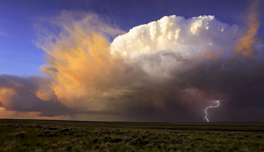 Thunderstorm Lightning Explosion Photograph by Douglas Berry