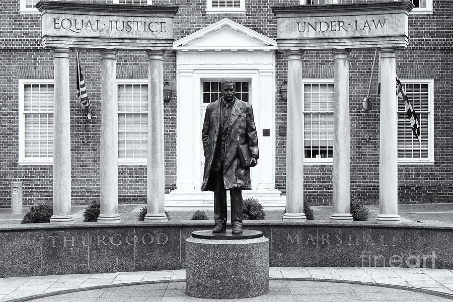 Thurgood Marshall Memorial II Photograph by Clarence Holmes