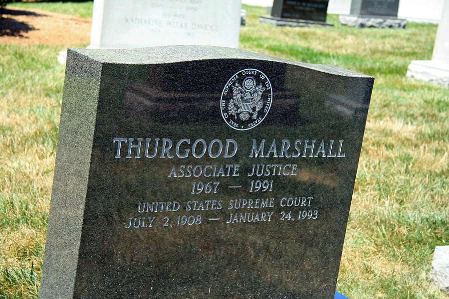 Thurgood Marshalls Tombstone Photograph by Cora Wandel