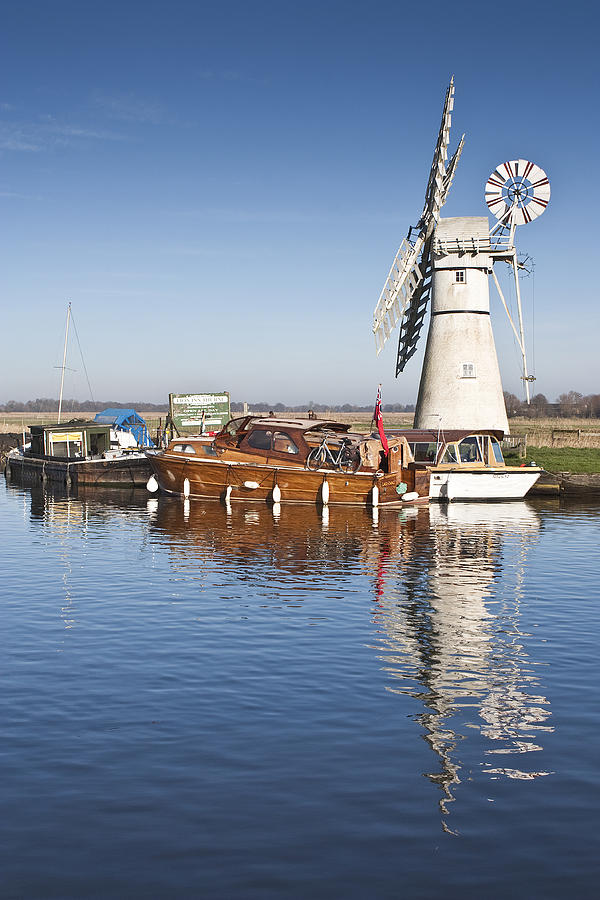 Thurne Mill Norfolk Broads Photograph by Graham Custance