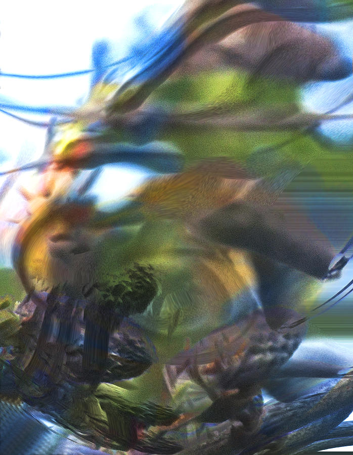 Abstract Digital Art - Thus was told the story of the serpents bite by Richard Thomas