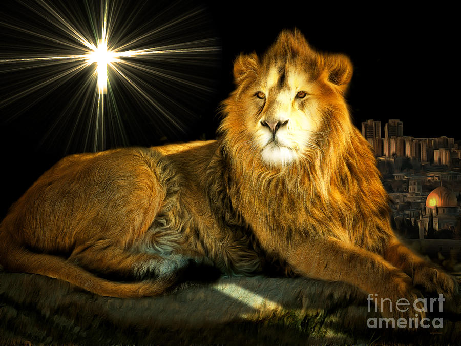 Lion Photograph - Thy Kingdom Come 201502113brun by Wingsdomain Art and Photography