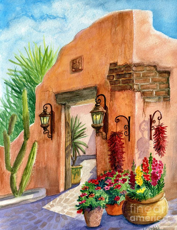 Cafe Painting - Tia Rosa Time by Marilyn Smith Cafe Painting - Tia Rosa Time by Marilyn Smith