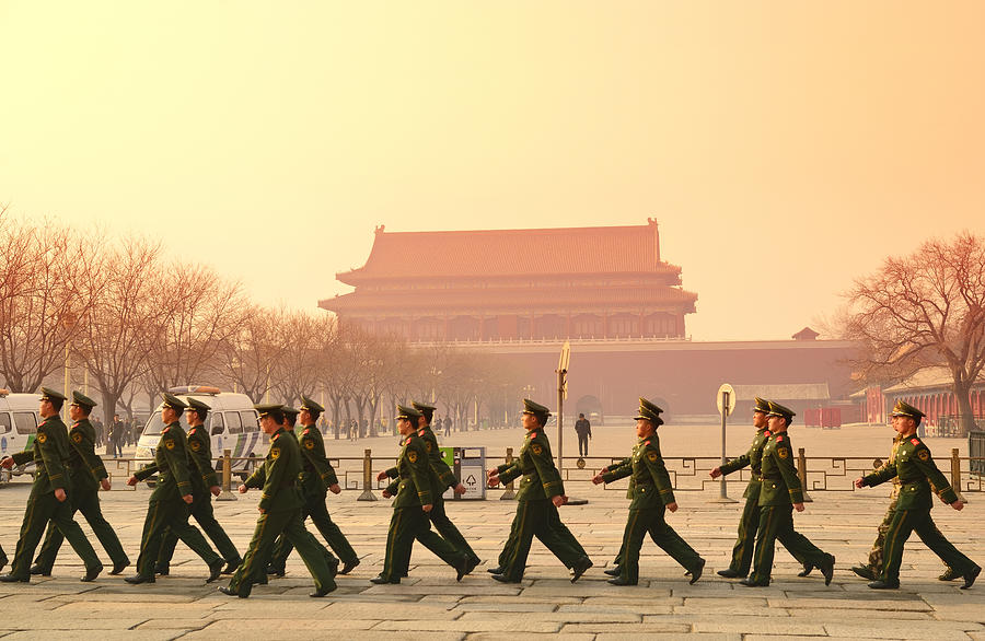 Tiananmen morning Photograph by Songquan Deng