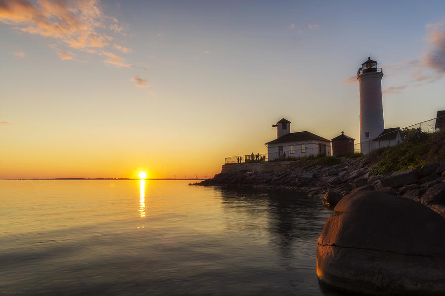 Sunset Photograph - Tibbetts Point Lighthouse by Mark Papke
