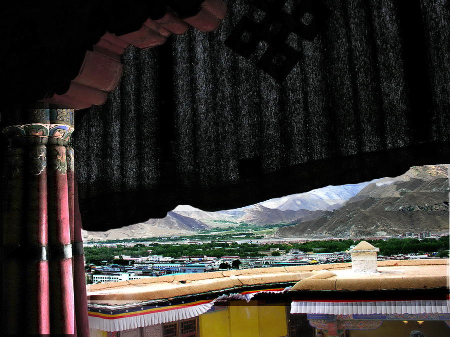 Tibet - Lhasa - Potala Palace - Vew of the Dali Lama Photograph by Jacqueline M Lewis