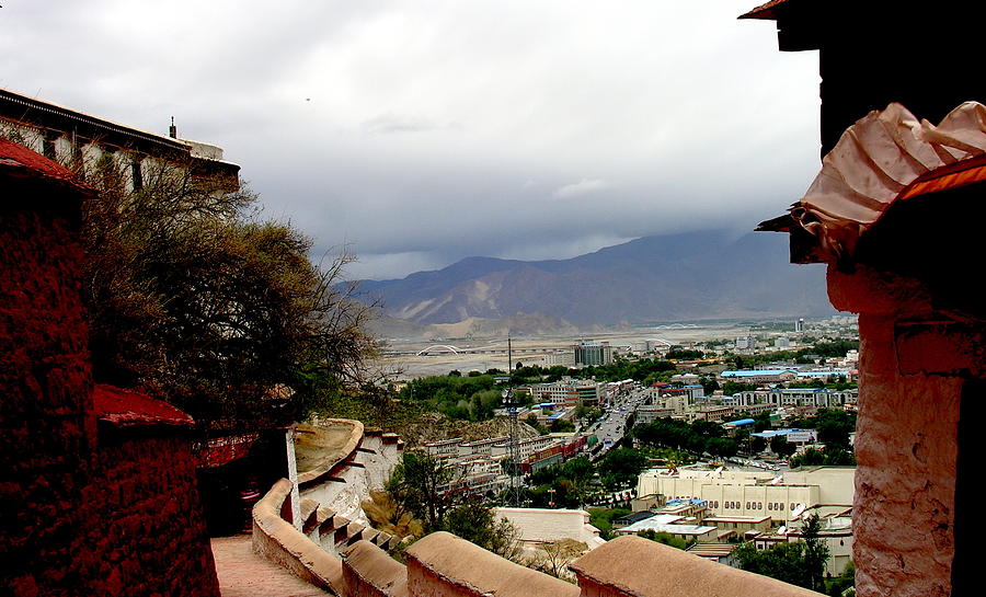 Tibet   Lhasa - Potala Palace - View of the Dalai Lama Photograph by Jacqueline M Lewis
