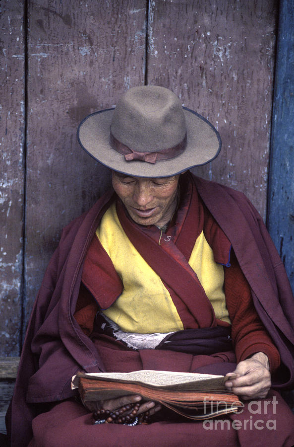 Tibetan Buddhist Monk - Lhasa Tibet Photograph by Craig Lovell