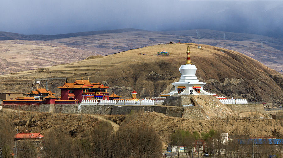 Tibetan Buddhist Stupa, Ganzi, Sichuan Photograph by Feng Wei Photography