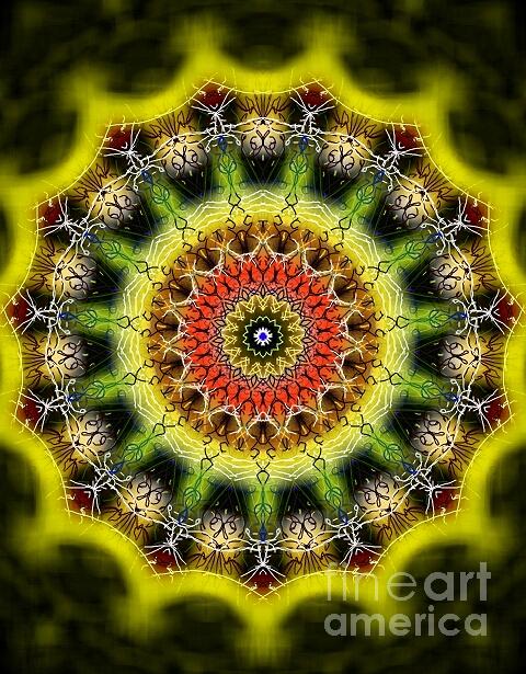 Tibetan Digital Art - Tibetan Dream Mandala by Michael African Visions