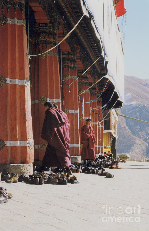 Tibetan Monks at Sera Photograph by First Star Art