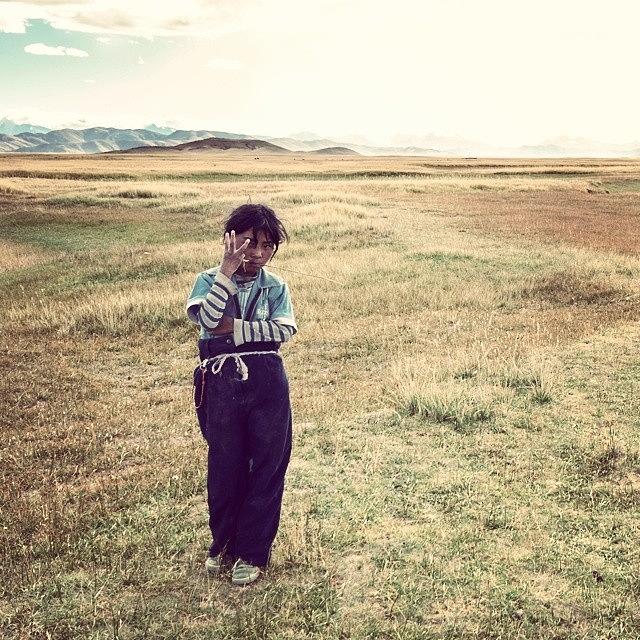 Nomad Photograph - Tibetan Nomad Kid. by Hitendra SINKAR