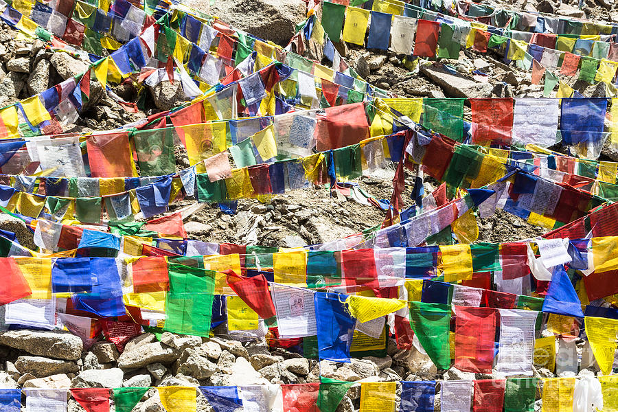 Tibetan prayer flags Photograph by Didier Marti