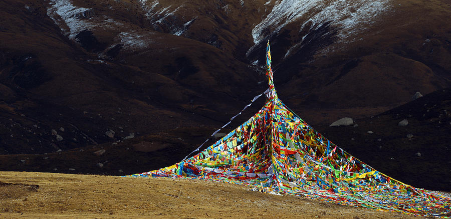 Tibetan Prayer Flags Photograph by Yue Wang