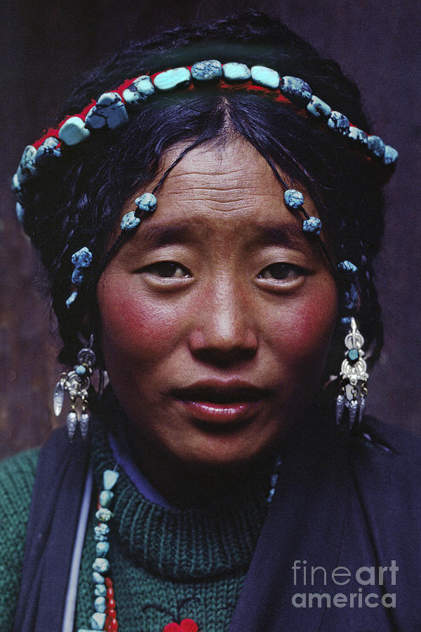 Tibetan Woman - Lhasa Photograph by Craig Lovell