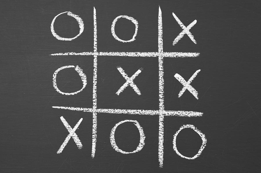 Tic Tac Toe Blackboard - Jogo Grátis Online