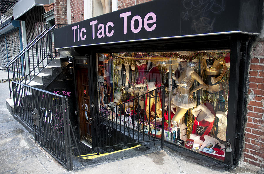 New York City Photograph - Tic Tac Toe Sex Store by ADT Gallery