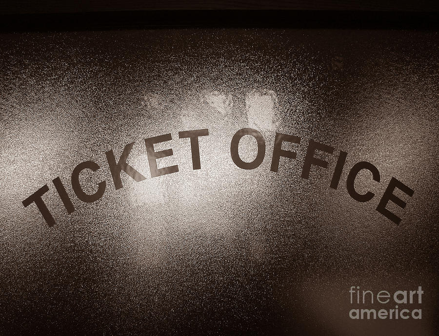 Ticket Office Window Photograph by Olivier Le Queinec