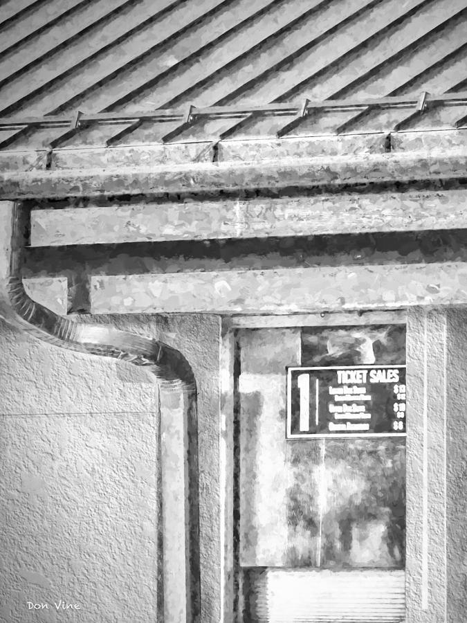 Ticket Window  bw Photograph by Don Vine