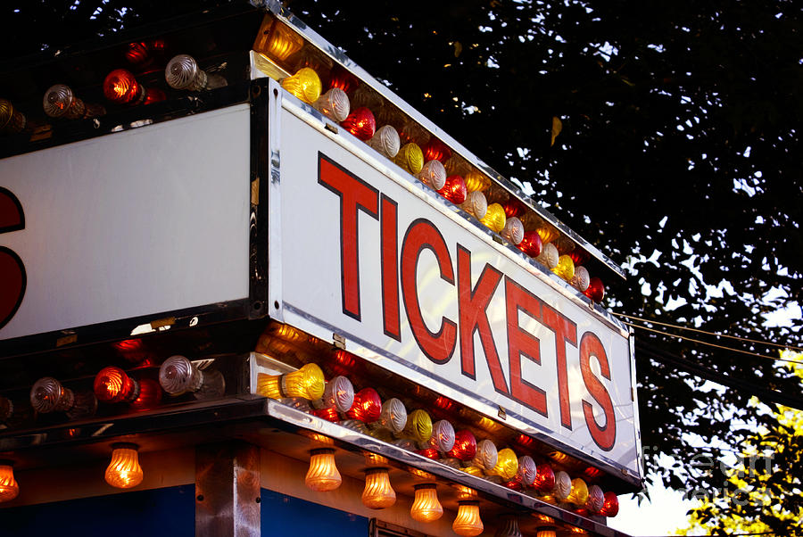 Tickets Photograph by Cindy Garber Iverson