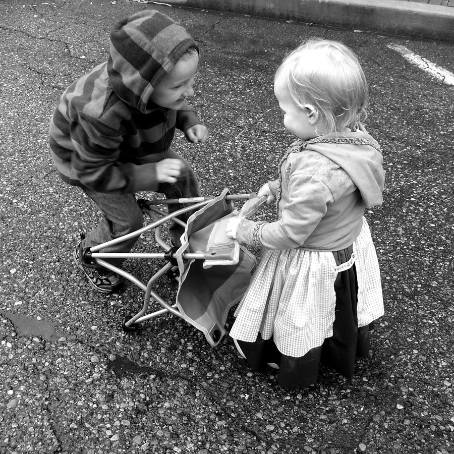 Tickle Tease Little Sister Photograph By Merridy Jeffery