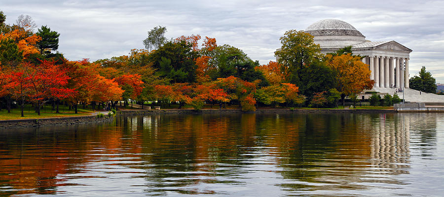 Tidal Basin Autumn Photograph by Mitch Cat