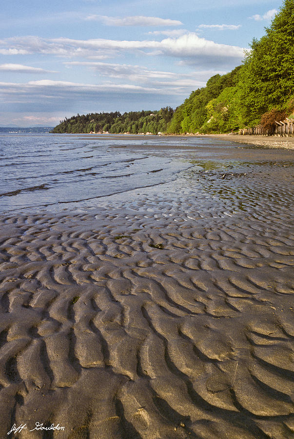 Tidal Pattern in the Sand Photograph by Jeff Goulden