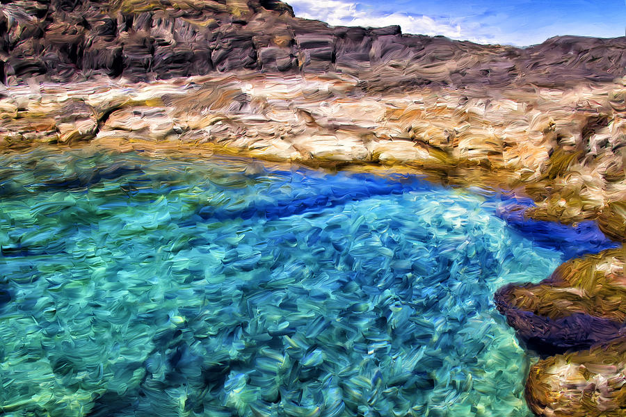 Paradise Painting - Tide Pool on Molokai by Dominic Piperata