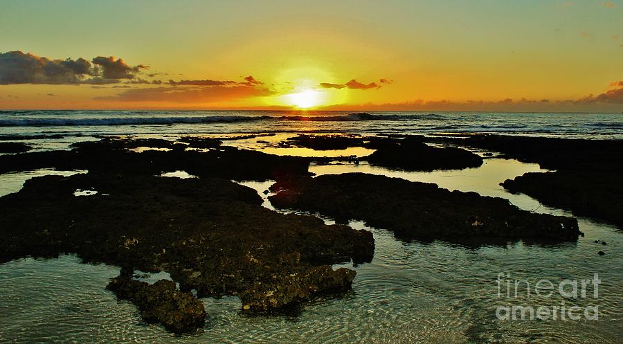 Tide Pools in the Setting Sun Photograph by Craig Wood