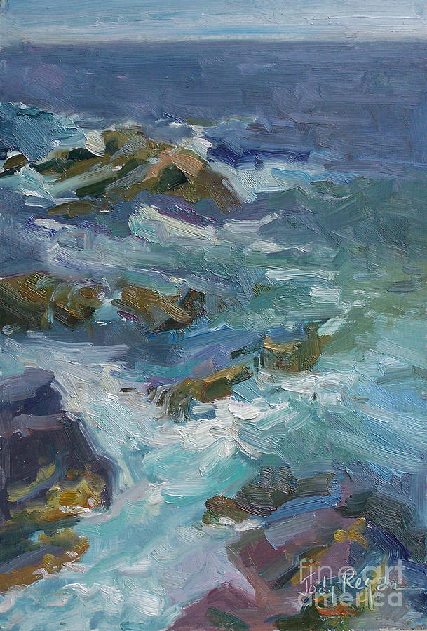 Coast Painting - Tide Pools by Jody  Regan