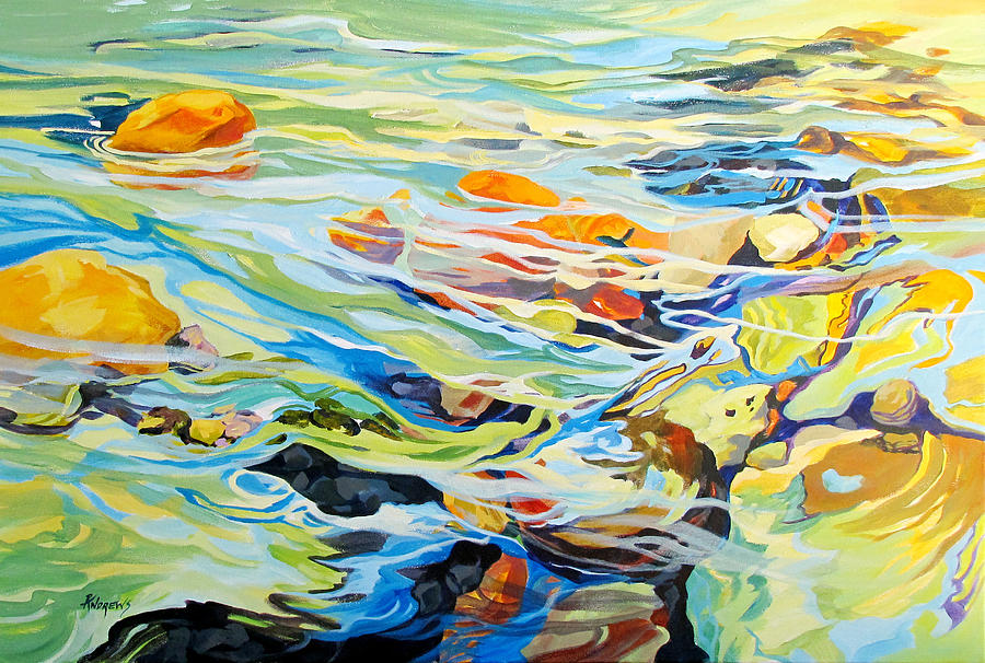Tidepool 2 Painting by Rae Andrews