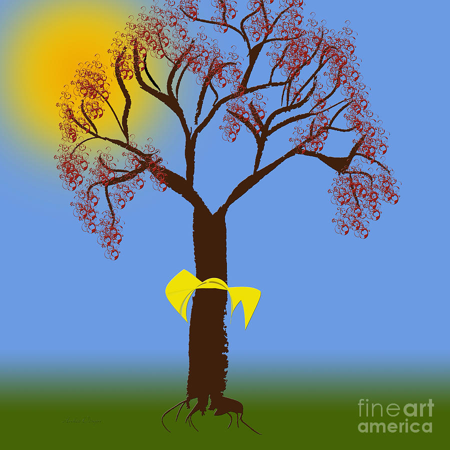 Tie A Yellow Ribbon Round The Ole Oak Tree 2 Digital Art by Andee Design